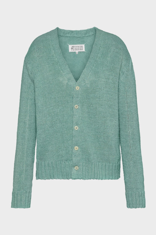 Gardening hemp knit cardigan
