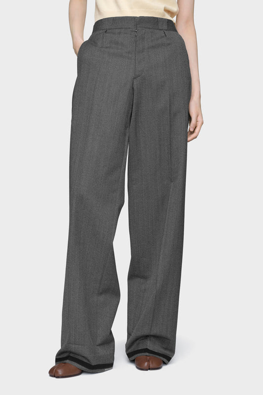 Tailored wool trousers