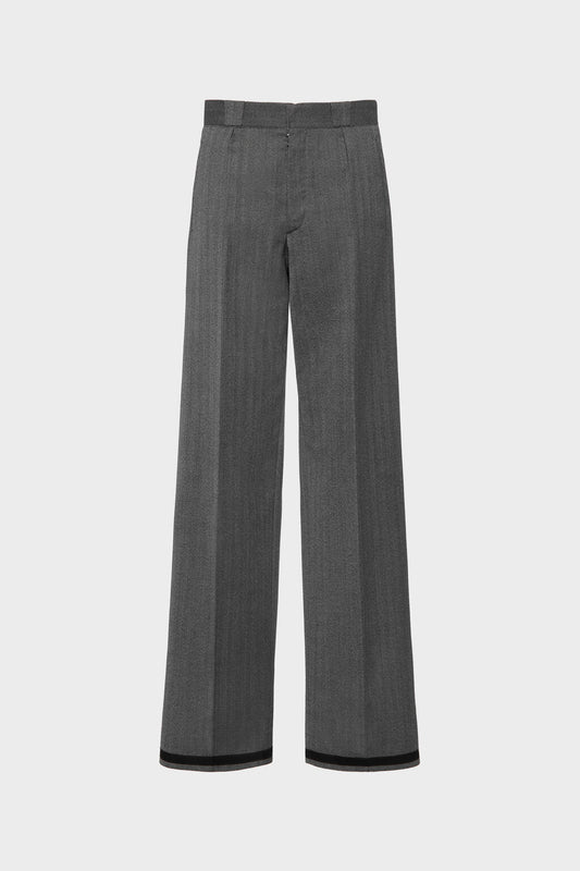 Tailored wool trousers