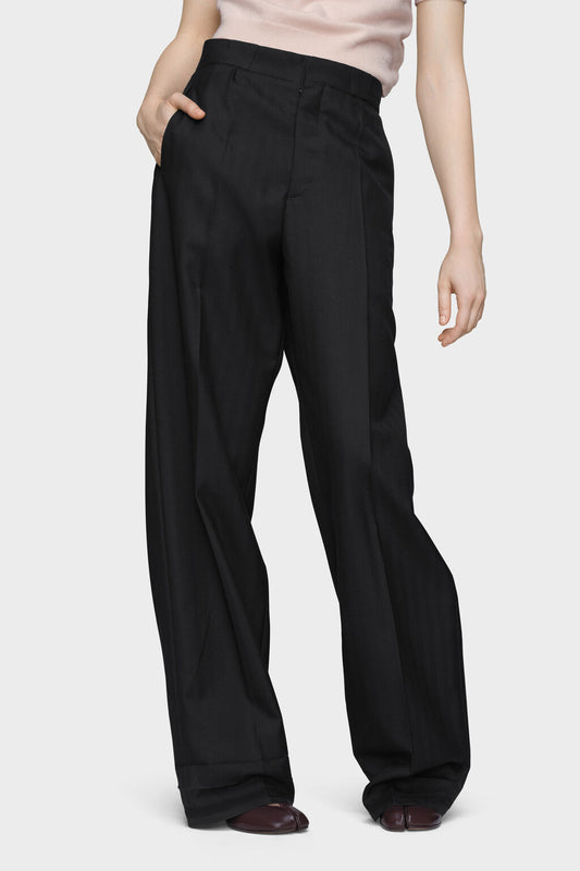Tailored wool trousers