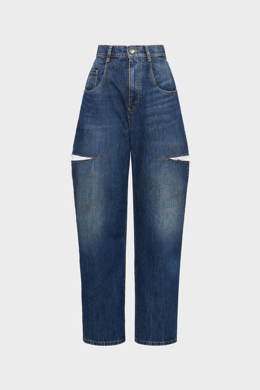 Cut-out jeans