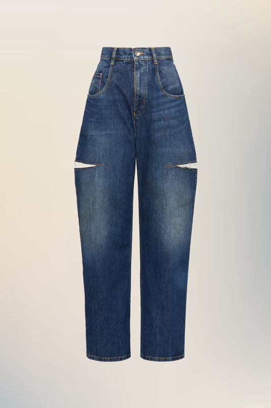 Cut-out jeans