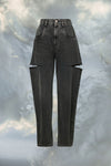 Cut-out jeans