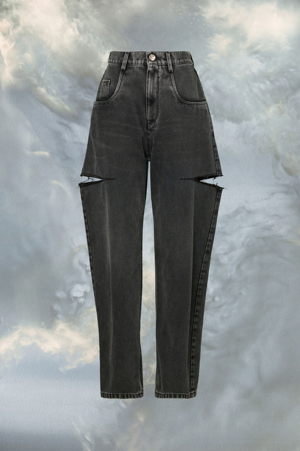 Cut-out jeans