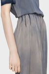 Sun-faded midi skirt