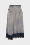 Sun-faded midi skirt