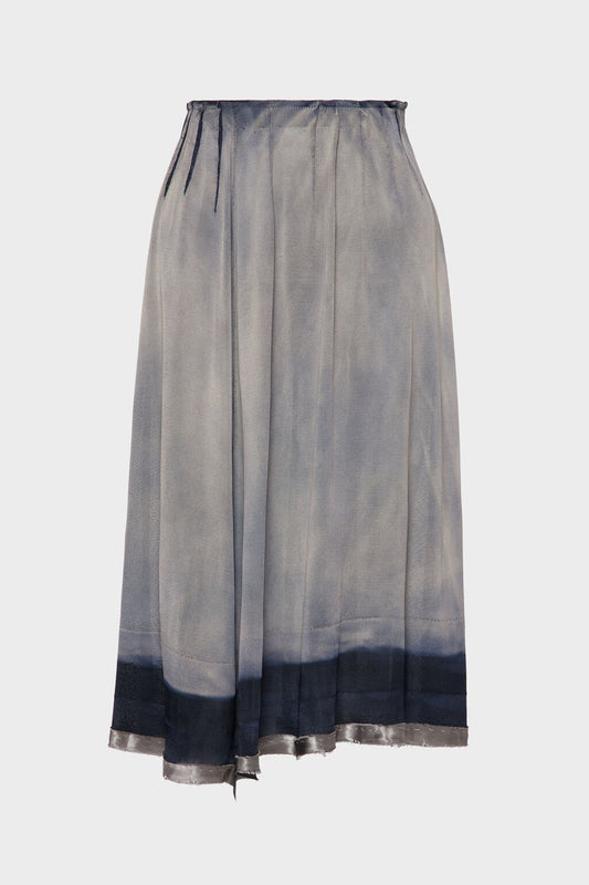 Sun-faded midi skirt