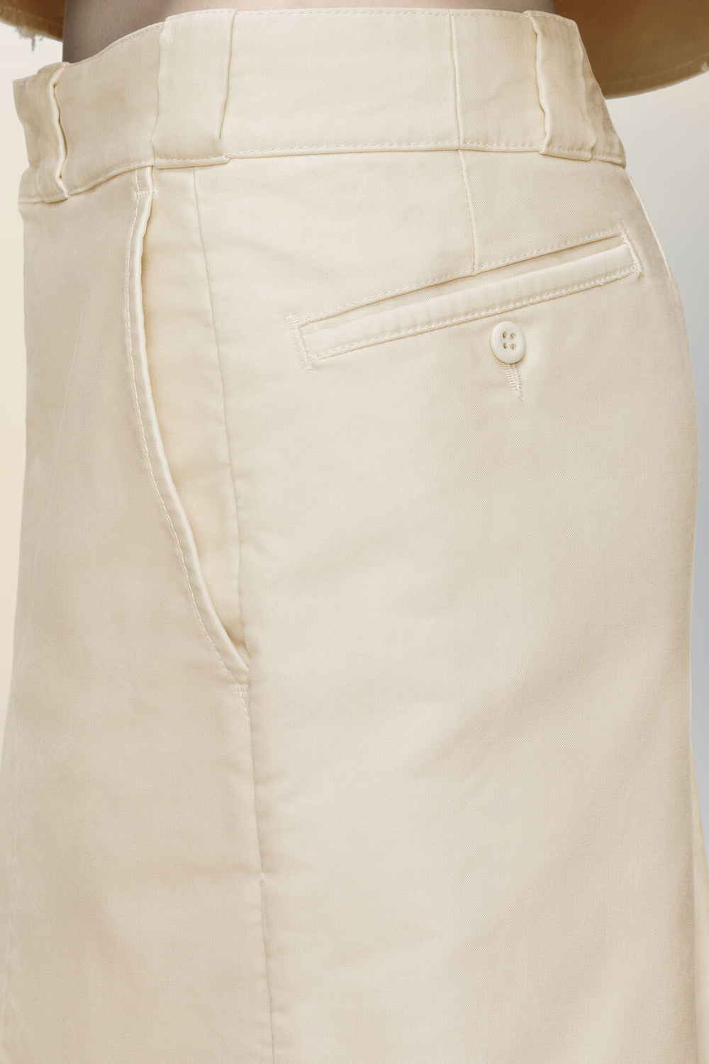 Chino midi skirt
