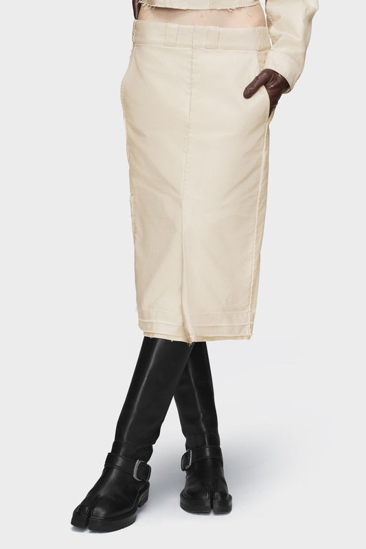 Chino midi skirt