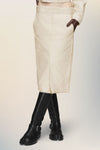 Chino midi skirt