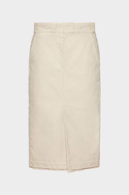 Chino midi skirt