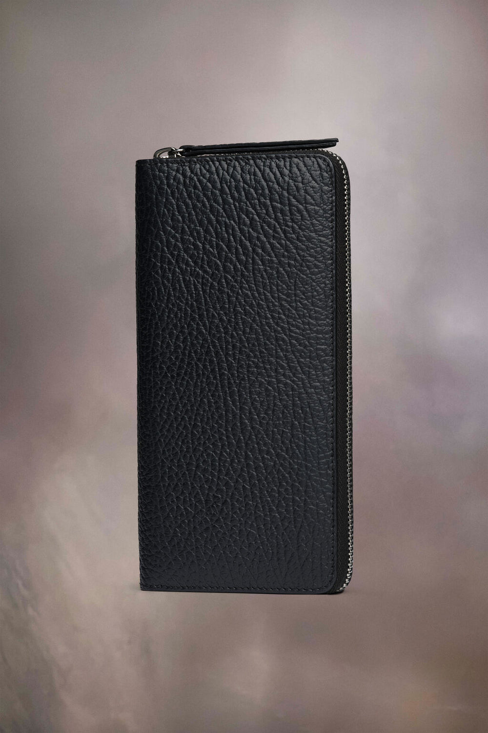 Four stitches zip-around wallet
