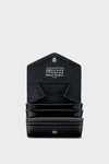 Accordion fold leather wallet