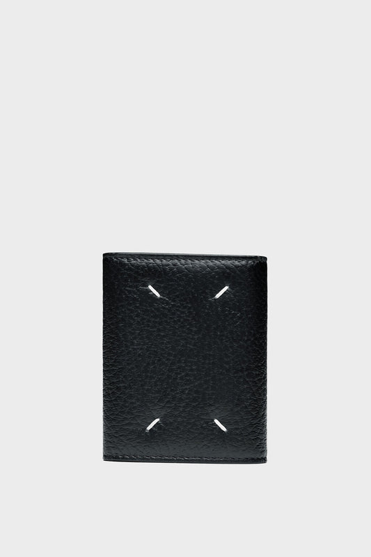 Accordion fold leather wallet