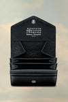 Accordion fold leather wallet