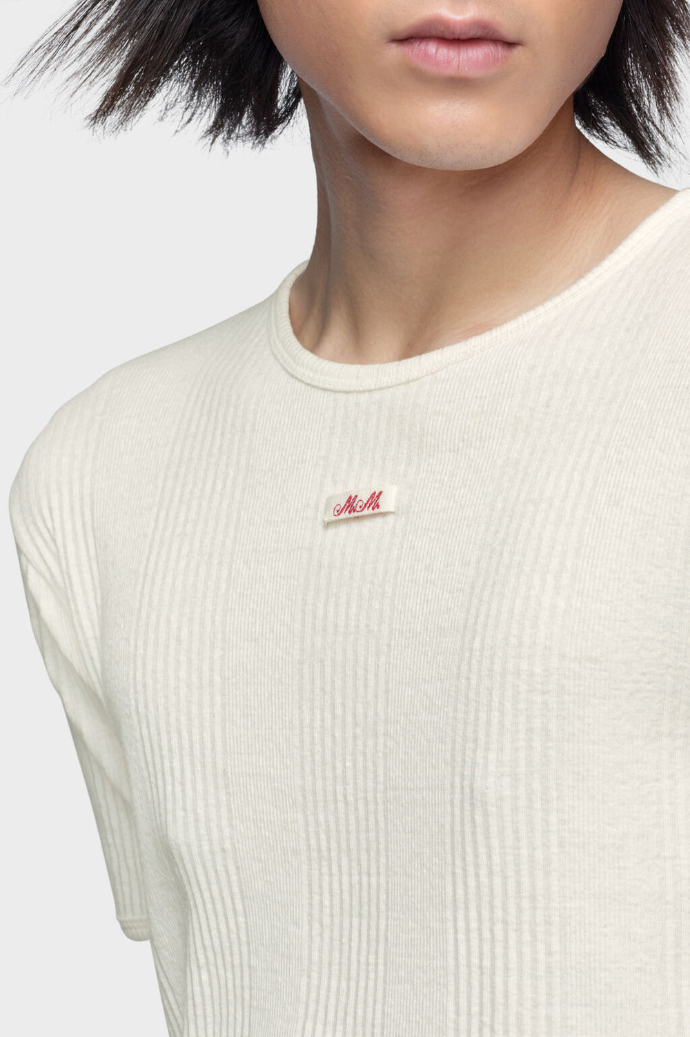 Maison Margiela Ribbed cotton t-shirt