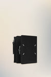 Leather flap wallet