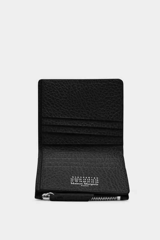 Leather flap wallet