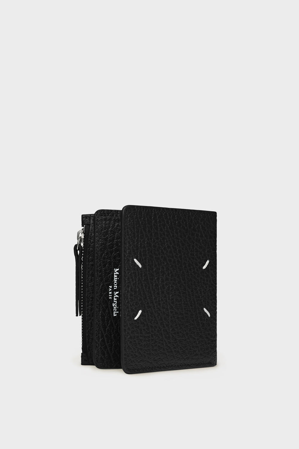Leather flap wallet