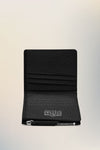 Leather flap wallet