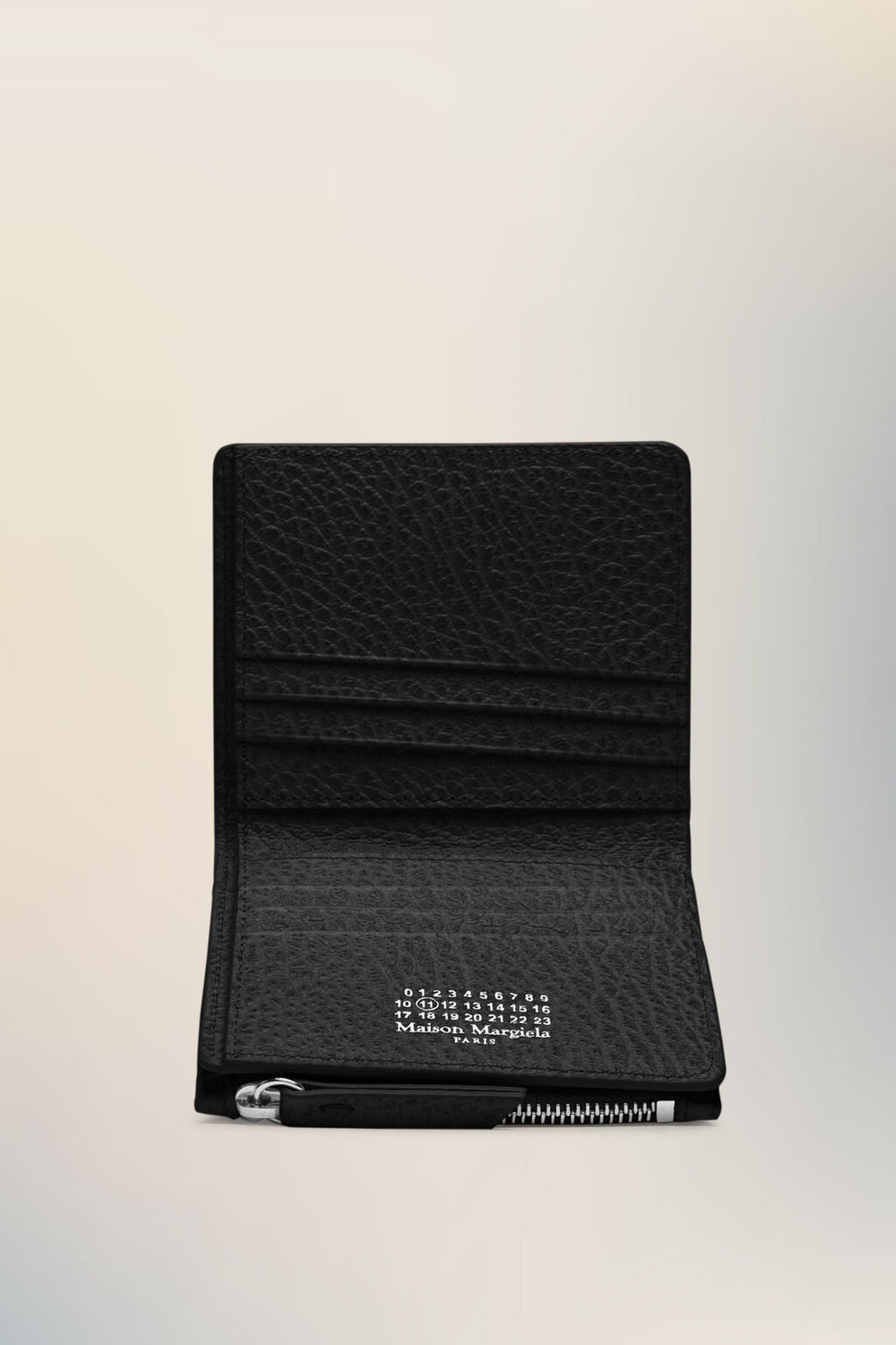 Leather flap wallet