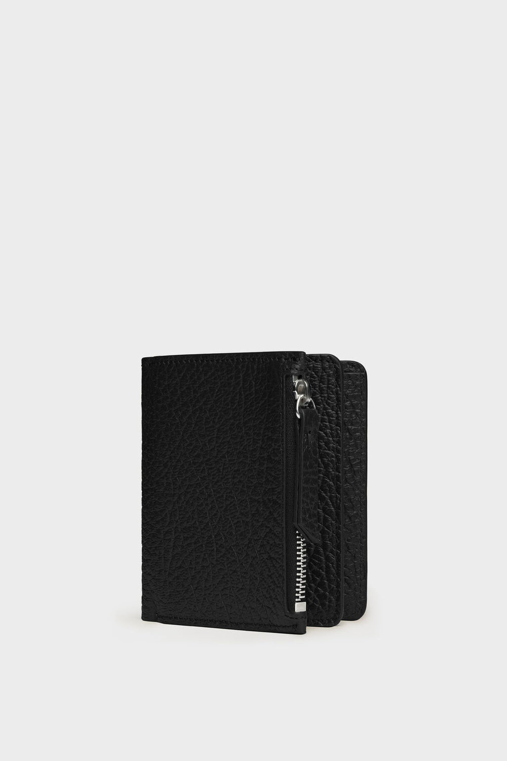 Leather flap wallet