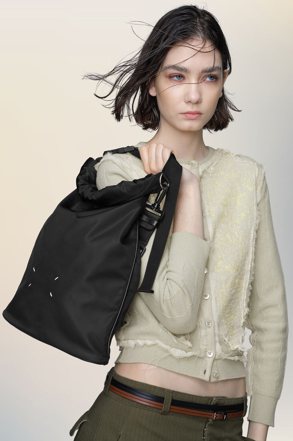 High tech roll up backpack