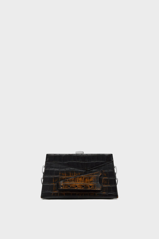 Snatched shoulder clutch bag small