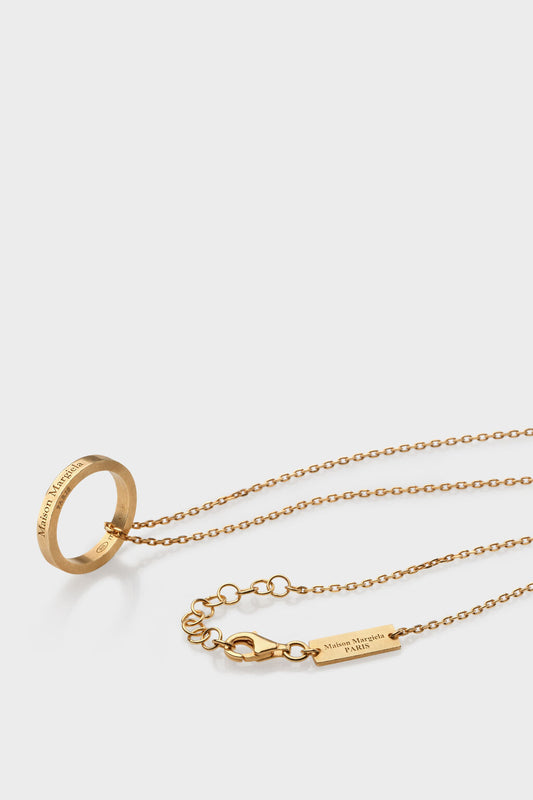 Logo ring necklace