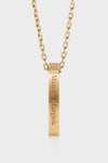 Logo ring necklace