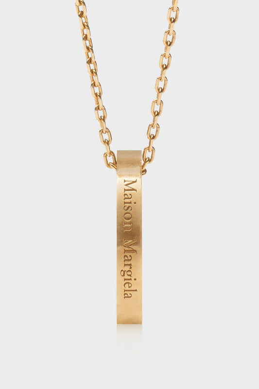 Logo ring necklace