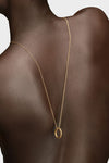 Logo ring necklace
